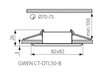 Kanlux sisseehitatud lamp Gwen CT-DTL50-B hind ja info | Süvistatavad LED valgustid | hansapost.ee