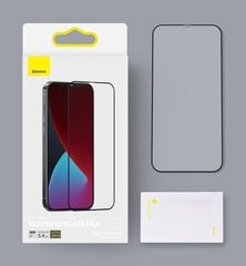 Kaitseklaas Baseus 2x Full screen 0,25 mm tempered glass with a frame telefonile iPhone 12 mini hind ja info | Ekraani kaitseklaasid ja kaitsekiled | hansapost.ee