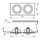 Kanlux sisseehitatud lamp Seidy CT-DTL250-B hind ja info | Süvistatavad LED valgustid | hansapost.ee