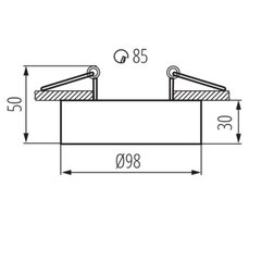 Mini Bord laelamp DLP-50-W hind ja info | Laelambid | hansapost.ee