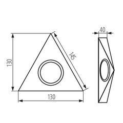 Kanlux lamp kapi all Zepo LFD-T02/SB hind ja info | Süvistatavad LED valgustid | hansapost.ee