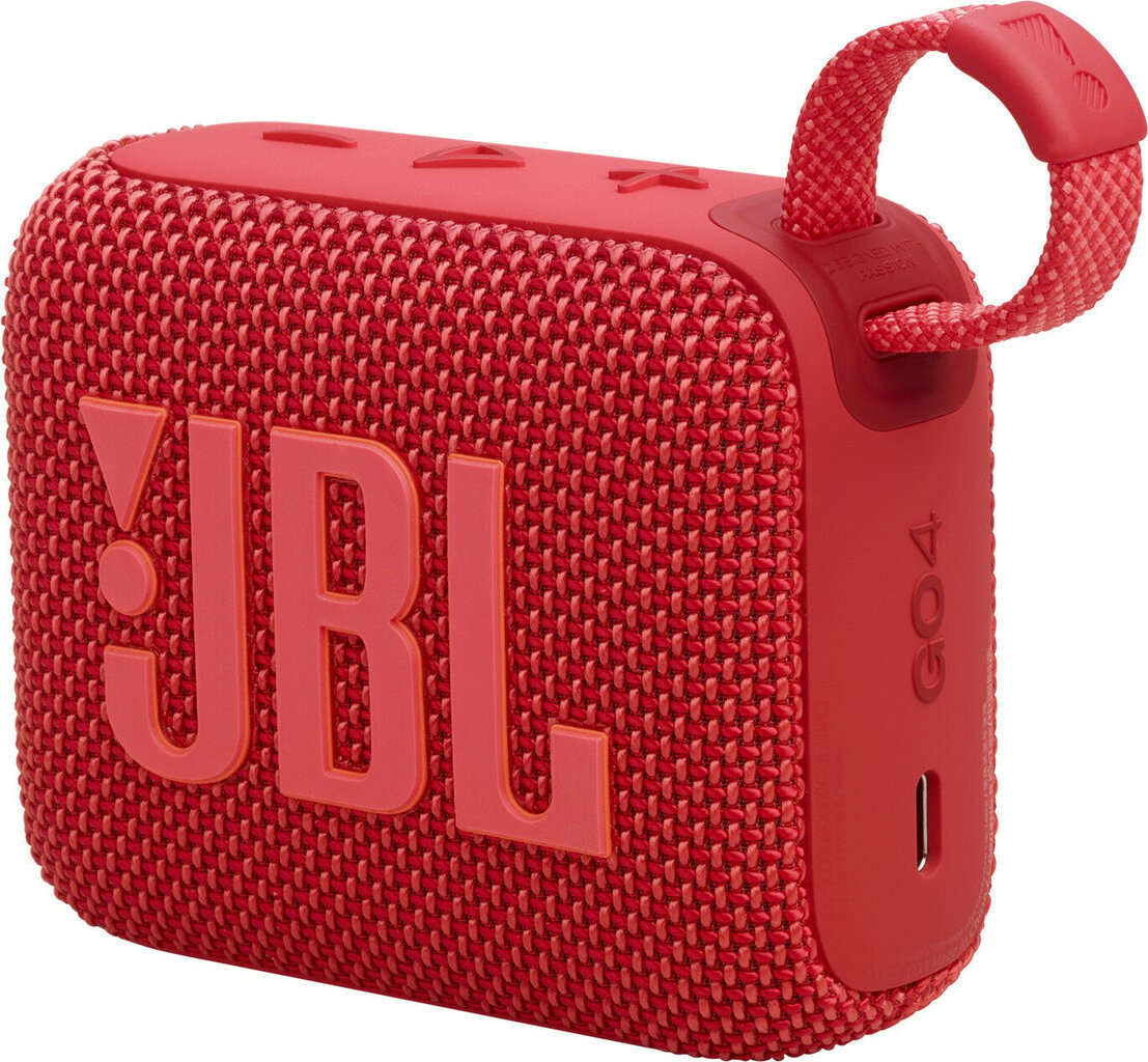 JBL Go 4 Red JBLGO4RED цена и информация | Kõlarid | hansapost.ee