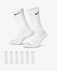 Носки Nike EVERYDAY CSH CRW 6 шт., белого цвета цена и информация | Мужские носки | hansapost.ee