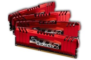 G.Skill 32GB DDR3-1600 CL10 RipjawsZ mälumoodul 4 x 8 GB 1600 MHz price and information | Operatiivmälu | hansapost.ee