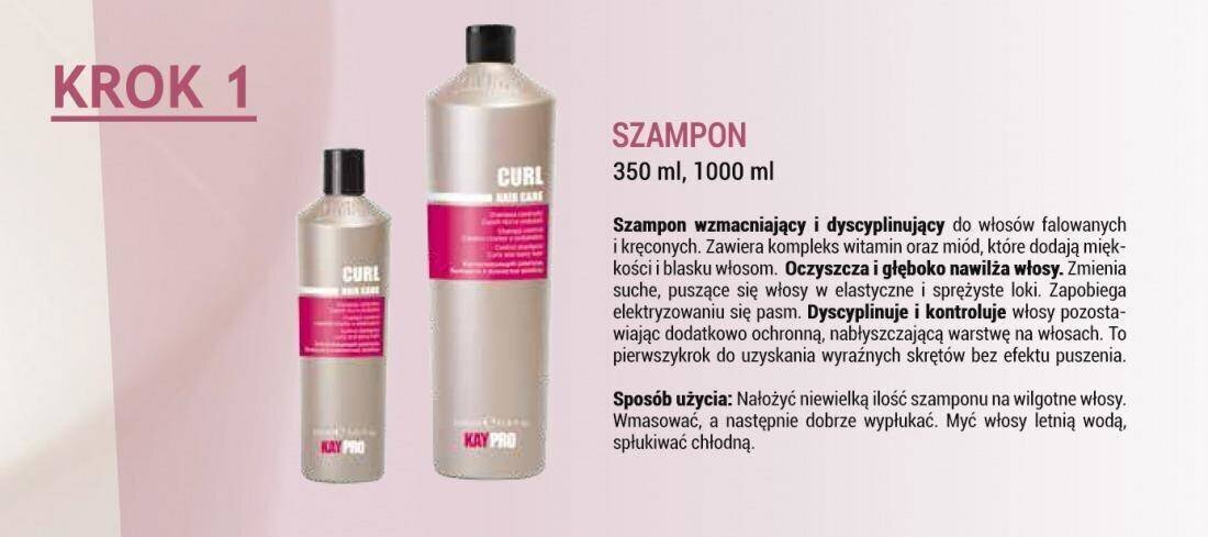 Šampoon lokkis ja lainelistele juustele KayPro Control, 1000 ml цена и информация | Šampoonid | hansapost.ee