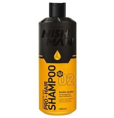 Šampoon Nishman 02 Keratin Complex, 400 ml hind ja info | Šampoonid | hansapost.ee