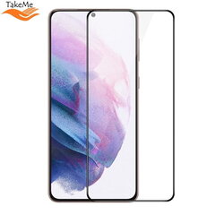 TakeMe HARD Ceramic Полной повверхностю защитное стекло для Samsung Galaxy S21 Plus (G996B) Черный цена и информация | Защитные пленки для телефонов | hansapost.ee