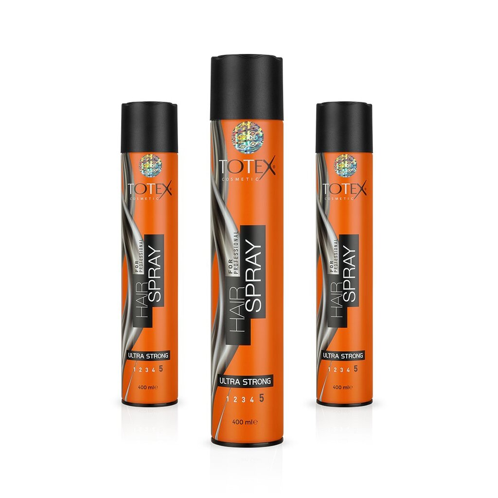 Totex juukselakk Ultra Strong 400ml hind ja info | Juuste viimistlusvahendid | hansapost.ee