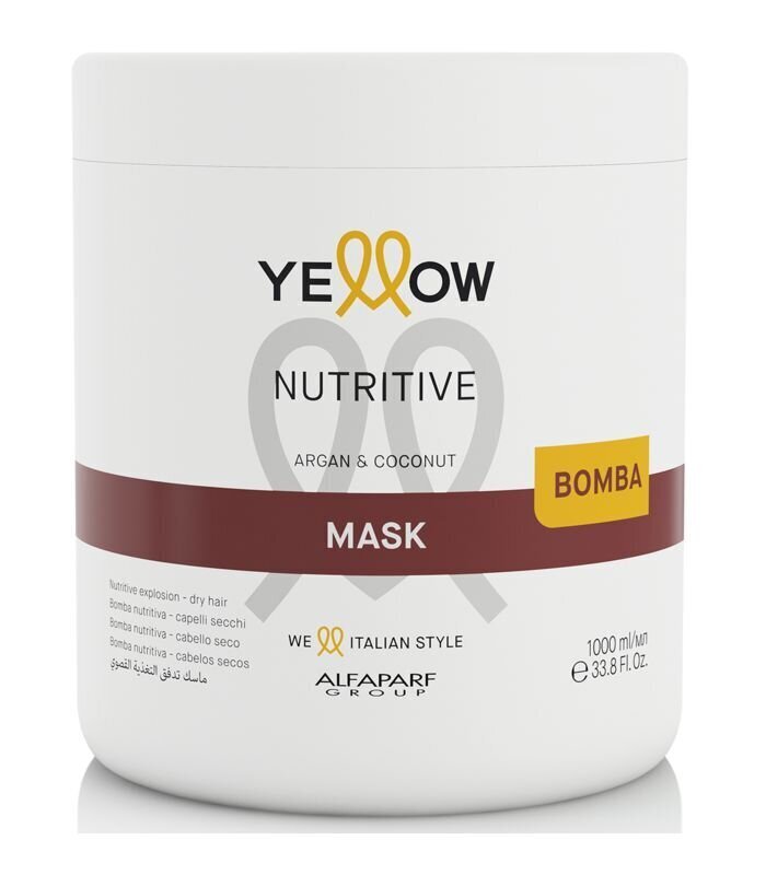 Alfaparf Yellow Nutritive Dry Mask, 1000 ml hind ja info | Juuksemaskid, õlid ja seerumid | hansapost.ee