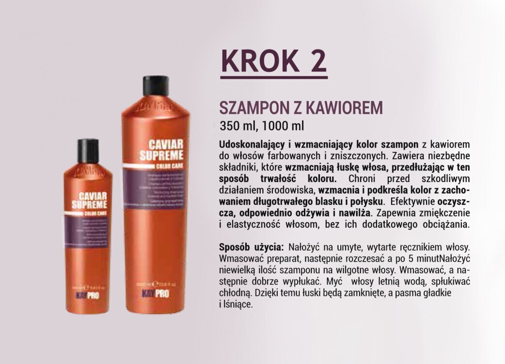 Juuksemask kaaviari ekstraktiga värvitud ja kahjustatud juustele KayPro Color Protection, 1000ml hind ja info | Juuksemaskid, õlid ja seerumid | hansapost.ee