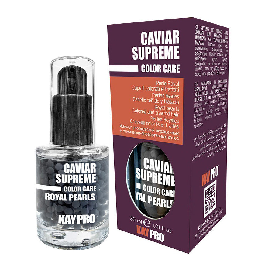 Juukseseerum Kay Pro Color Care Caviar Supreme Royal Pearls, 30ml цена и информация | Juuksemaskid, õlid ja seerumid | hansapost.ee