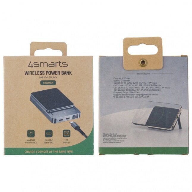 4smarts OneStyle 5000 mAh MagSafe hind ja info | Akupangad | hansapost.ee