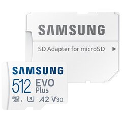 Atmiņas karte Samsung microSD EVO Plus 512GB цена и информация | Карты памяти для фотоаппаратов, камер | hansapost.ee