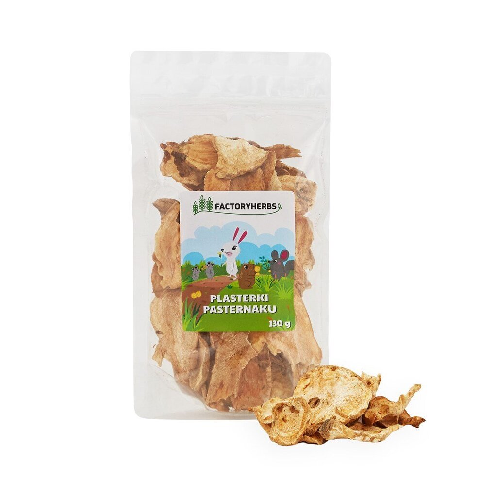 Maius närilistele Factoryherbs Parsnip slices, 130 g цена и информация | Toit väikeloomadele | hansapost.ee