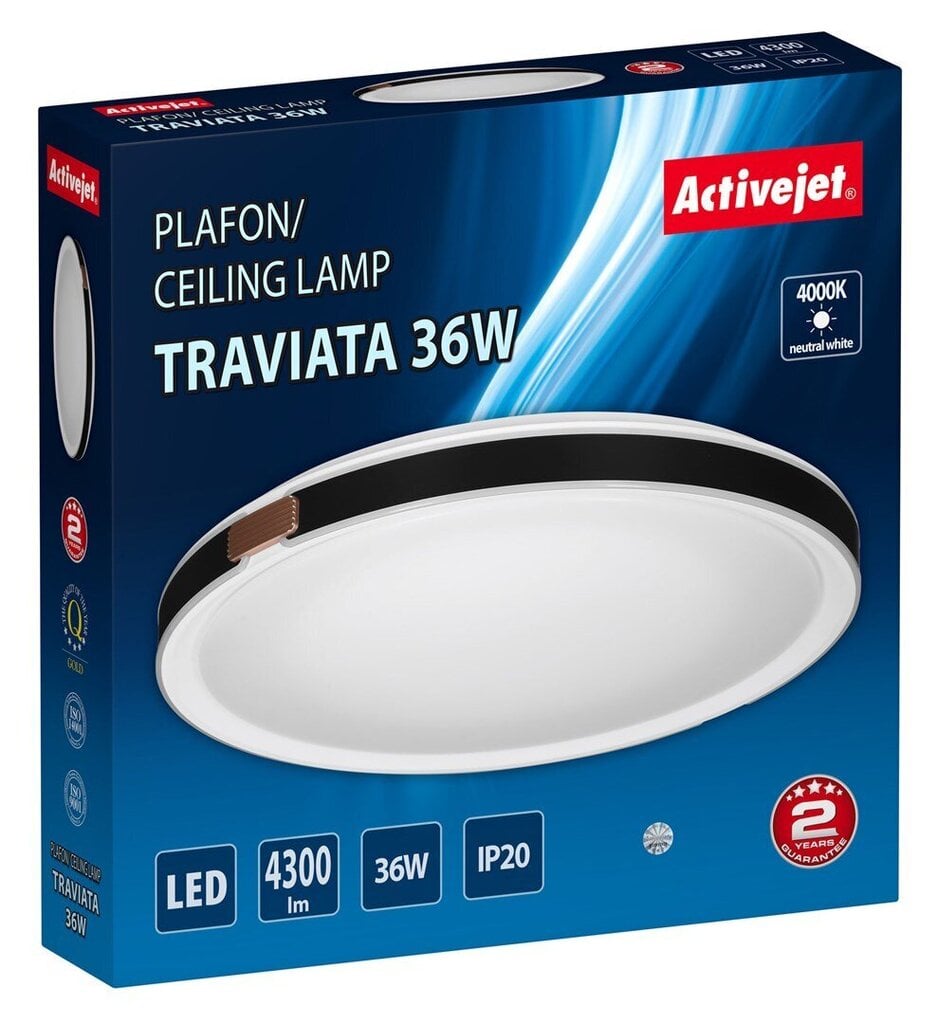 LED laevalgusti Activejet AJE-TRAVIATA hind ja info | Laelambid | hansapost.ee