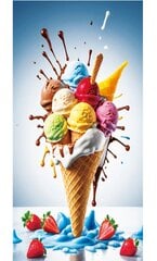 Пляжное полотенце Ice cream, 100x180 см цена и информация | Полотенца | hansapost.ee