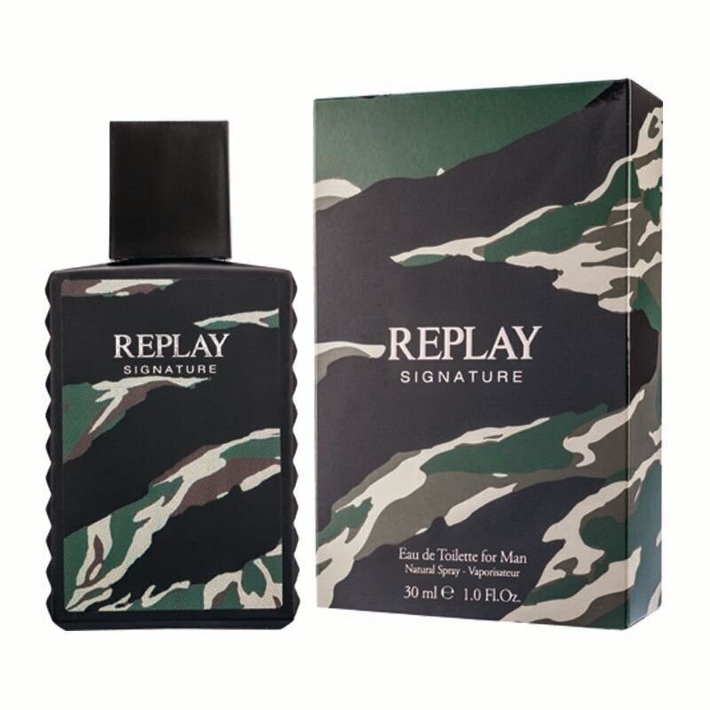 Tualettvesi Replay Signature EDT meestele, 30 ml цена и информация | Parfüümid meestele | hansapost.ee