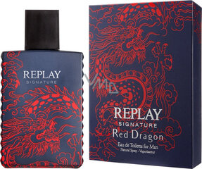 Tualettvesi Replay Signature Red Dragon EDT meestele, 30 ml hind ja info | Parfüümid meestele | hansapost.ee