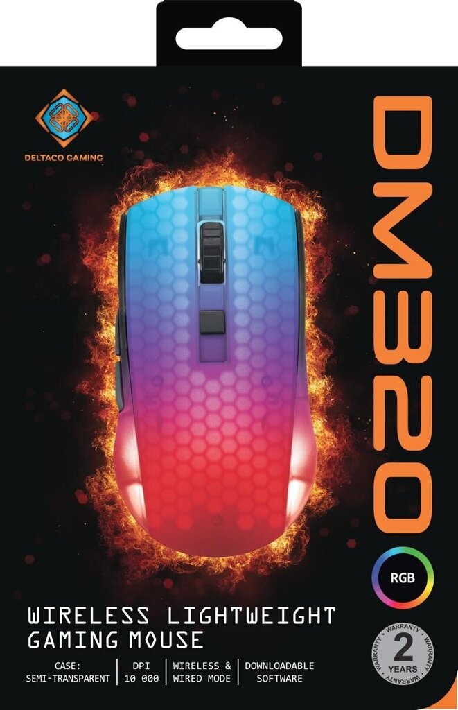 Deltaco Gaming DM320 RGB 10 000 DPI цена и информация | Arvutihiired | hansapost.ee