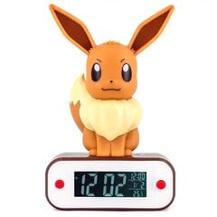 Pokémon EEVEE - LED valgustusega äratuskell Pokémon Eevee teemaga. hind ja info | Raadiod ja äratuskellad | hansapost.ee