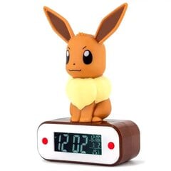 Pokémon EEVEE - LED valgustusega äratuskell Pokémon Eevee teemaga. hind ja info | Raadiod ja äratuskellad | hansapost.ee