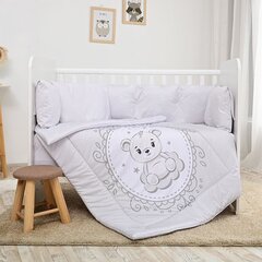 Lorelli laste voodipesukomplekt Little Bear Grey, 140x95, 5-osaline hind ja info | Laste voodipesu | hansapost.ee