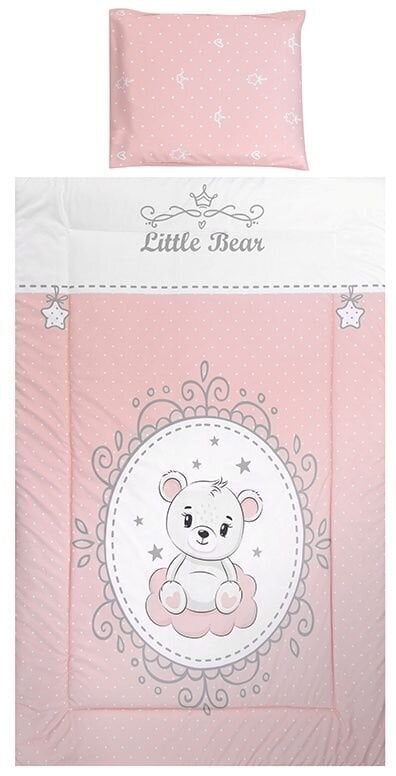 Lorelli laste voodipesukomplekt Little Bear Pink, 140x95, 5-osaline hind ja info | Laste voodipesu | hansapost.ee