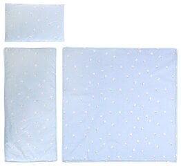 Lorelli комплект постельного белья для коляски Train Blue, 80x80, 3 части цена и информация | Детское постельное бельё | hansapost.ee