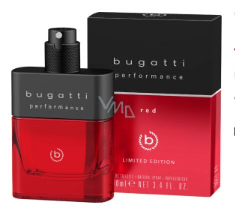 Tualettvesi Bugatti Performance Red EDT meestele, 100 ml цена и информация | Parfüümid meestele | hansapost.ee