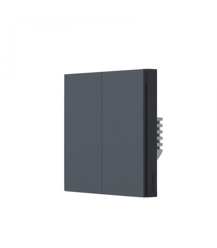 Aqara H1 Smart 2 võtmega seinalüliti ilma neutraalse WS-EUK02-G, hall hind ja info | Pistikupesad ja lülitid | hansapost.ee