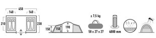 Палатка High Peak Como 4.0, зеленый/серый цена и информация | Палатки | hansapost.ee