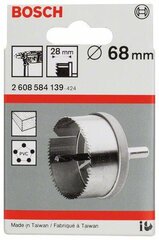 Puurikroon Bosch 2608584139 keskpuur HSS, 68mm, 1tk. hind ja info | Käsitööriistad | hansapost.ee