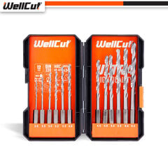 HSS Сверла по металу, набор 12 шт. UK BRAND, WellCut® WC-HSS12HU цена и информация | WellCut Сантехника, ремонт, вентиляция | hansapost.ee