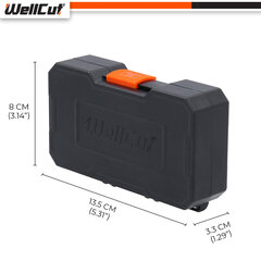 HSS Metallipuur 12 tk. UK BRAND, WellCut® WC-HSS12HU hind ja info | WellCut Remondikaubad, sanitaartehnika ja kütteseadmed | hansapost.ee