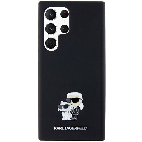 Karl Lagerfeld Silicone Karl & Choupette Metal Pin Hardcase hind ja info | Telefonide kaitsekaaned ja -ümbrised | hansapost.ee