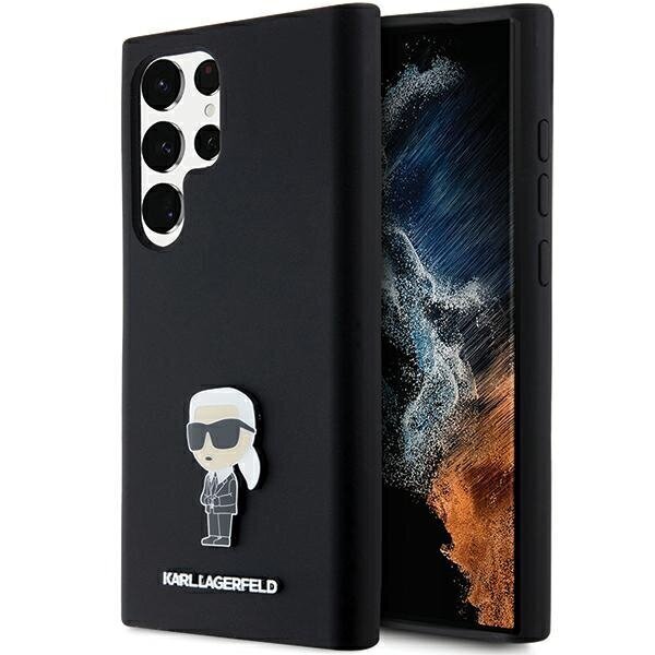 Karl Lagerfeld Silicone Ikonik Metal Pin Hardcase цена и информация | Telefonide kaitsekaaned ja -ümbrised | hansapost.ee
