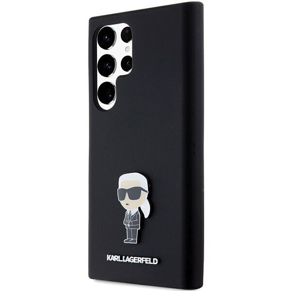 Karl Lagerfeld Silicone Ikonik Metal Pin Hardcase цена и информация | Telefonide kaitsekaaned ja -ümbrised | hansapost.ee