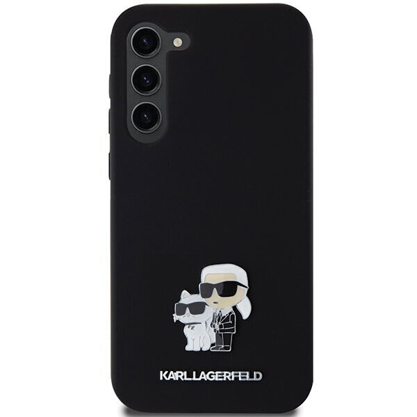 Karl Lagerfeld Silicone Karl & Choupette Metal Pin Hardcase hind ja info | Telefonide kaitsekaaned ja -ümbrised | hansapost.ee