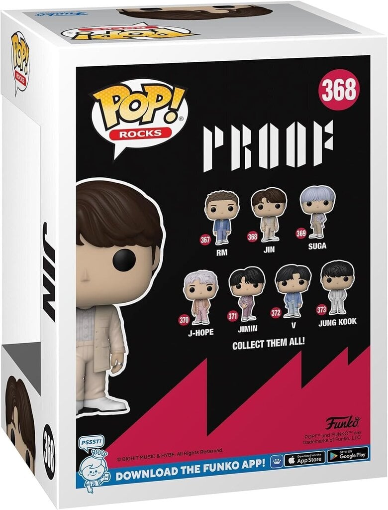 Funko Pop! Rocks: BTS - Jin цена и информация | Fännitooted mänguritele | hansapost.ee