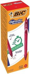 BIC Geelpliiats Gelocity QUICK DRY, Punane. 12 tk. 494671 - hind ja info | Kirjutusvahendid | hansapost.ee