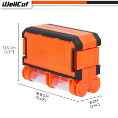 Puuride ja keerdotsikute komplekt 51 tk. UK BRAND, WellCut® WC-DB51U hind ja info | WellCut Remondikaubad, sanitaartehnika ja kütteseadmed | hansapost.ee