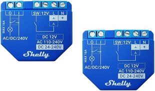 Shelly Plus 1 WLAN Switch 2 seeria pakk hind ja info | Pistikupesad ja lülitid | hansapost.ee