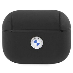 BMW BMAP2SSLBK AirPods Pro 2 cover czarny|black Geniune Leather Silver Logo цена и информация | Амбушюры | hansapost.ee