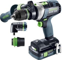 Аккумуляторная ударная дрель-шуруповёрт Festool TPC 18/4 5,2/4,0 I-Set QUADRIVE 577247 цена и информация | Дрели и шуруповёрты | hansapost.ee