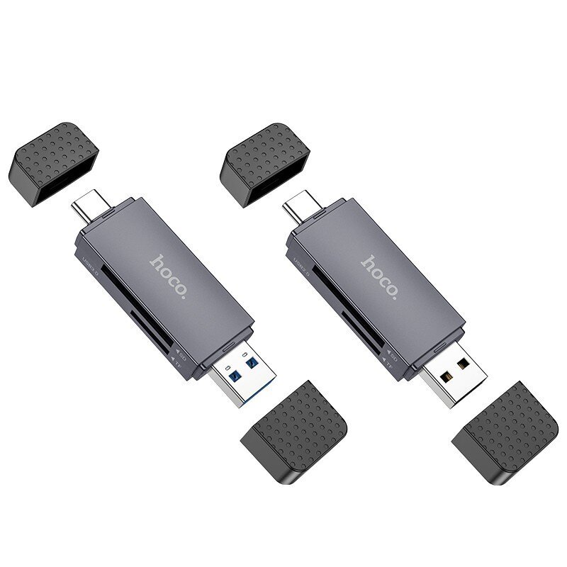 Hoco HB45 USB-C/USB-A 2-in-1 USB3.0, hall hind ja info | USB adapterid ja jagajad | hansapost.ee