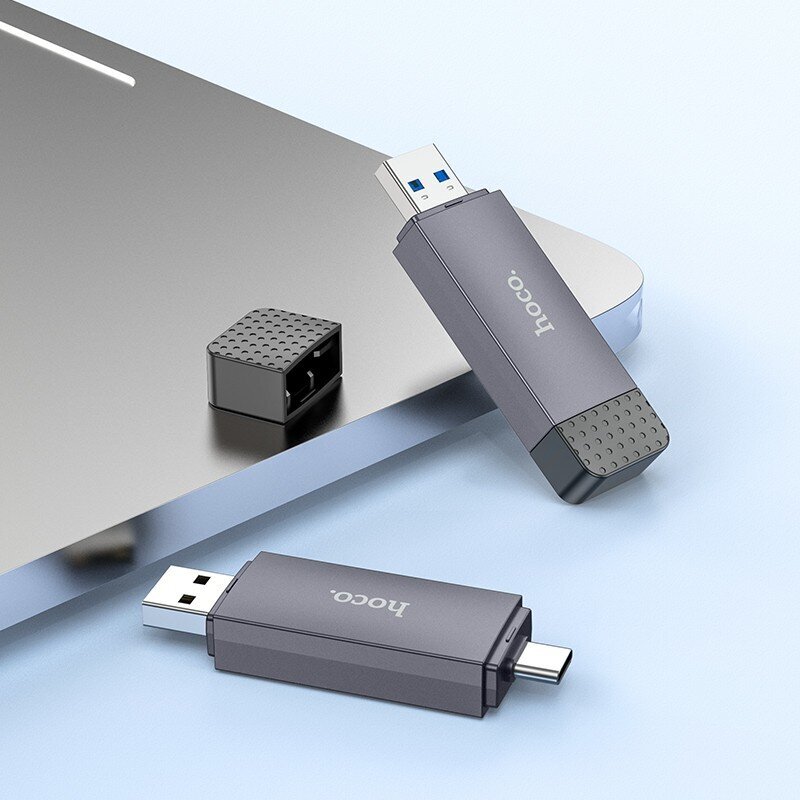 Hoco HB45 USB-C/USB-A 2-in-1 USB3.0, hall hind ja info | USB adapterid ja jagajad | hansapost.ee