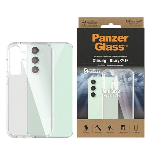 PanzerGlass HardCase Samsung S23 FE S711 Antibacterial Military grade clear цена и информация | Telefonide kaitsekaaned ja -ümbrised | hansapost.ee