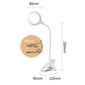 Juhtmeta LED-lugemislamp klambriga + must mikro USB kaabel hind ja info | Laualambid | hansapost.ee