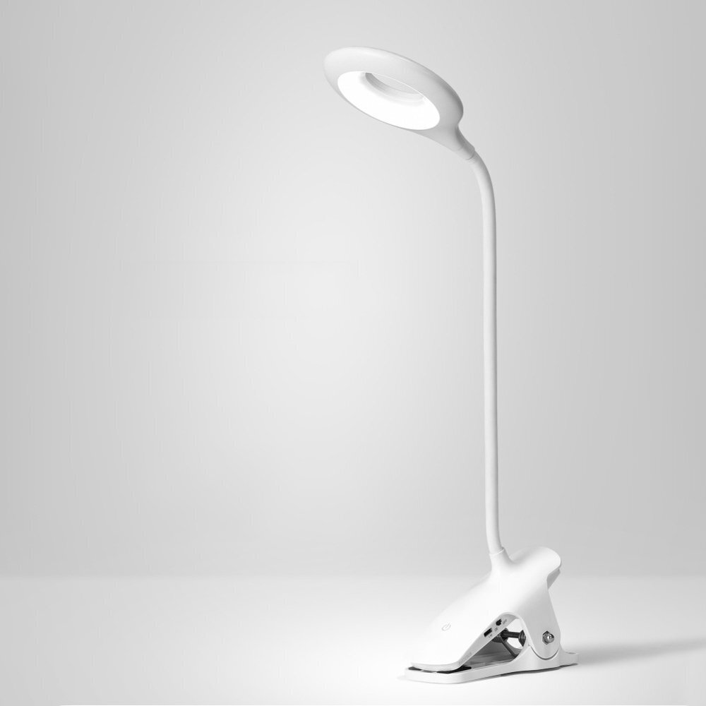 Juhtmeta LED-lugemislamp klambriga + must mikro USB kaabel hind ja info | Laualambid | hansapost.ee