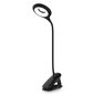 Juhtmeta LED-lugemislamp klambriga + must mikro USB kaabel hind ja info | Laualambid | hansapost.ee